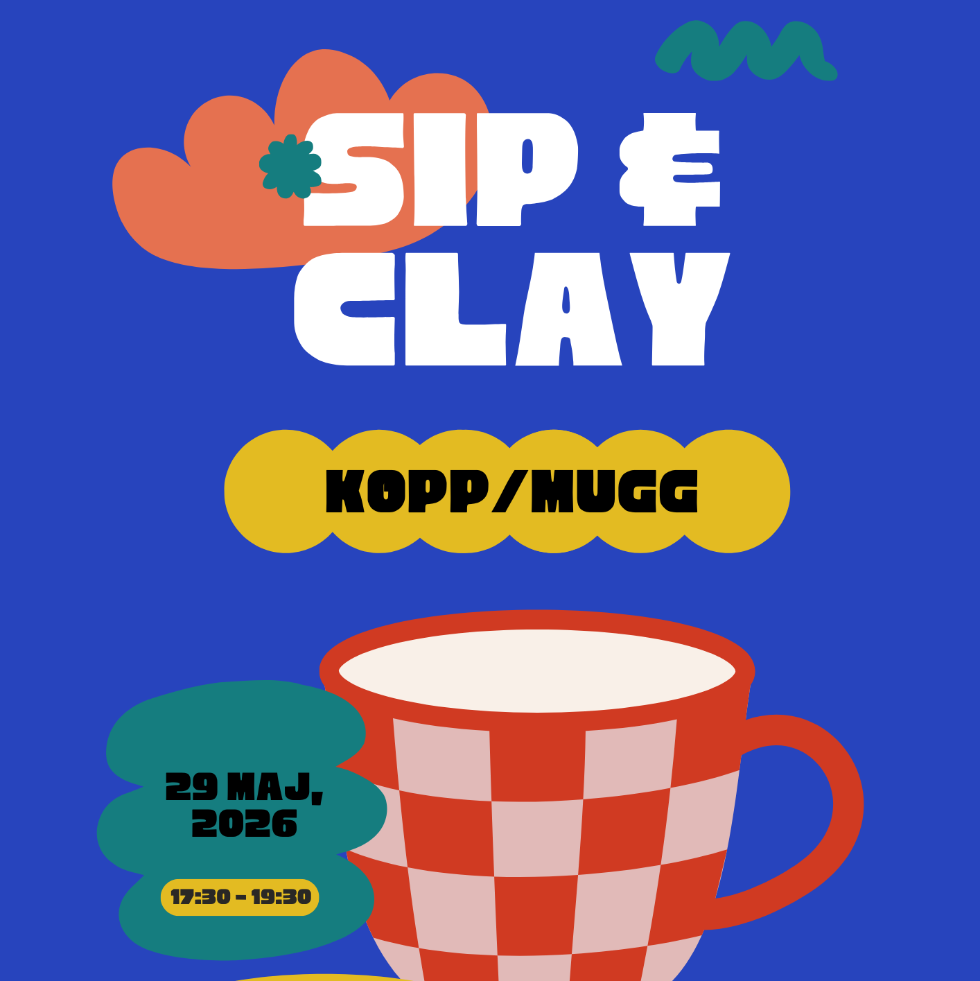 Sip & Clay – Kopp/Mugg 29 maj
