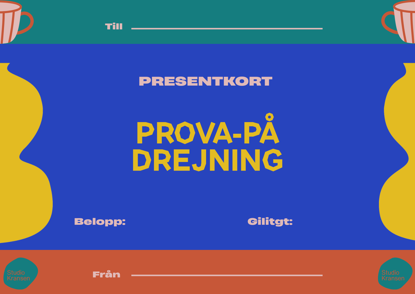 Presentkort - Drejkurs eller Handbyggekurs